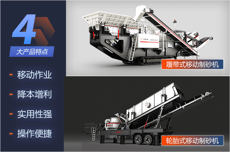 兩大系列移動式制砂機